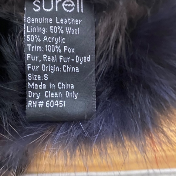 Surell genuine Fur leather Gloves - Picture 3 of 3